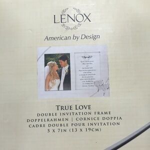 New Lenox True Love Double Invitation Frame